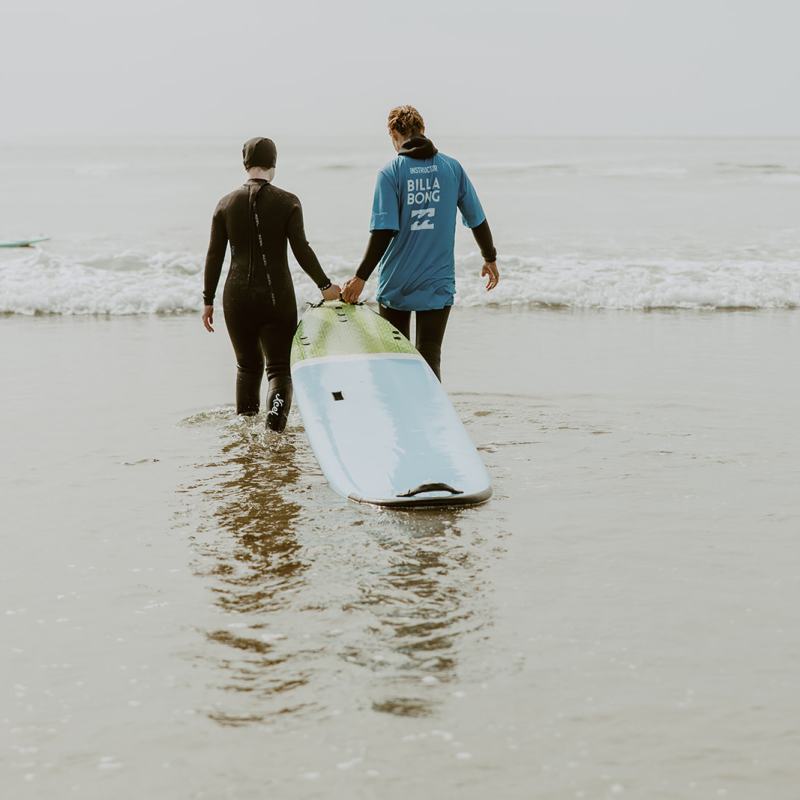 a group of people on a beach